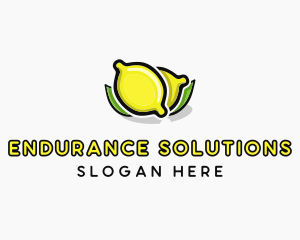 Lemon Fruit Citrus logo design