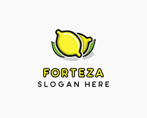 Lemon Fruit Citrus logo design