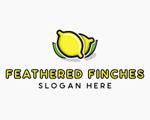 Lemon Fruit Citrus logo design