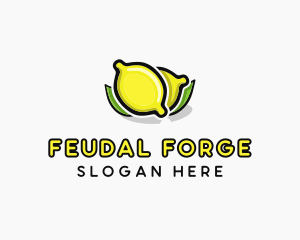 Lemon Fruit Citrus logo design