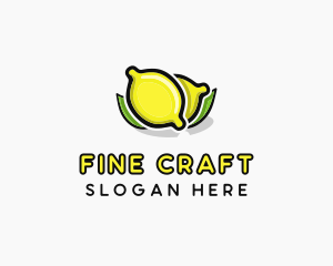 Lemon Fruit Citrus logo design