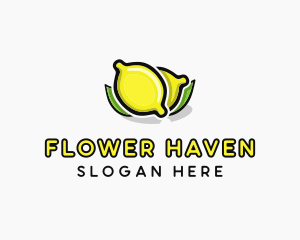 Lemon Fruit Citrus logo design