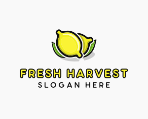 Lemon Fruit Citrus logo design