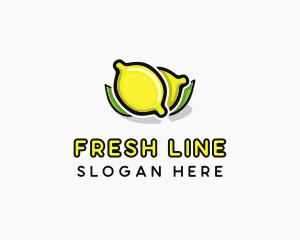 Lemon Fruit Citrus logo design