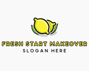 Lemon Fruit Citrus logo design