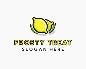 Lemon Fruit Citrus logo design