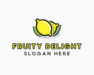 Lemon Fruit Citrus logo design