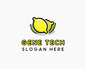 Lemon Fruit Citrus logo design