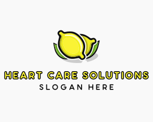 Lemon Fruit Citrus logo design