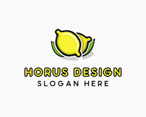 Lemon Fruit Citrus logo design