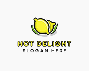 Lemon Fruit Citrus logo design