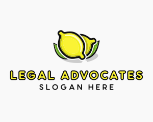 Lemon Fruit Citrus logo design