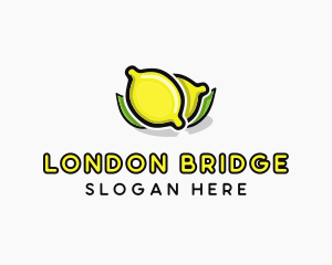 Lemon Fruit Citrus logo design