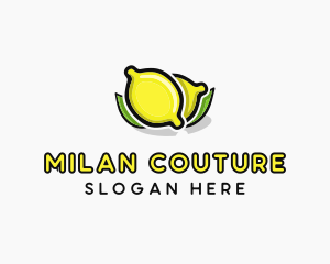 Lemon Fruit Citrus logo design