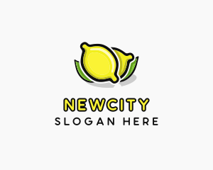 Lemon Fruit Citrus logo design