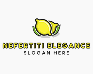 Lemon Fruit Citrus logo design