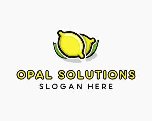 Lemon Fruit Citrus logo design