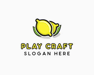 Lemon Fruit Citrus logo design