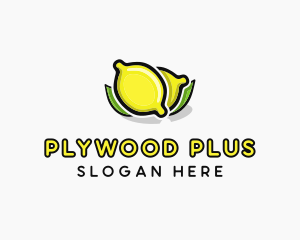 Lemon Fruit Citrus logo design