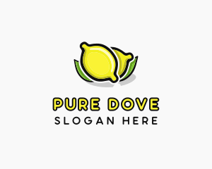 Lemon Fruit Citrus logo design