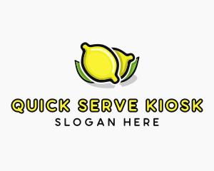 Lemon Fruit Citrus logo design