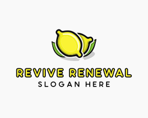 Lemon Fruit Citrus logo design