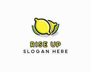 Lemon Fruit Citrus logo design