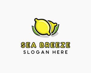 Lemon Fruit Citrus logo design