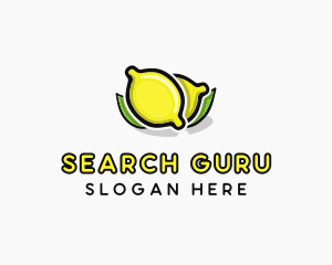 Lemon Fruit Citrus logo design