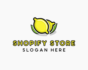 Lemon Fruit Citrus logo design