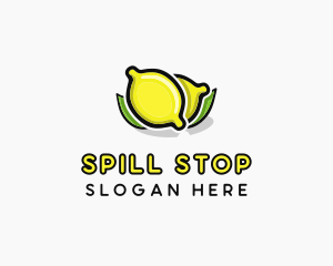 Lemon Fruit Citrus logo design