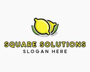 Lemon Fruit Citrus logo design