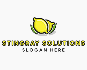 Lemon Fruit Citrus logo design