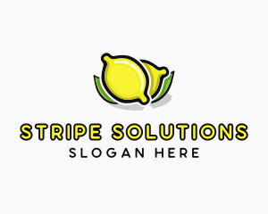 Lemon Fruit Citrus logo design