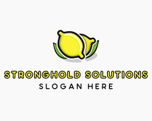 Lemon Fruit Citrus logo design