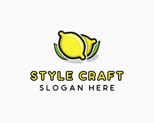 Lemon Fruit Citrus logo design