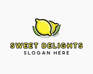 Lemon Fruit Citrus logo design