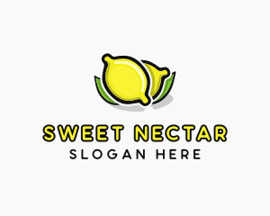 Lemon Fruit Citrus logo design