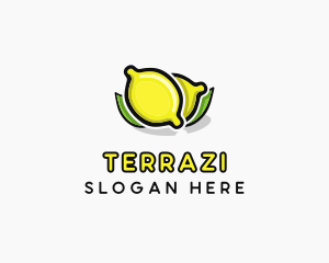 Lemon Fruit Citrus logo design