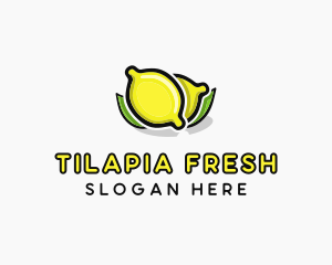 Lemon Fruit Citrus logo design