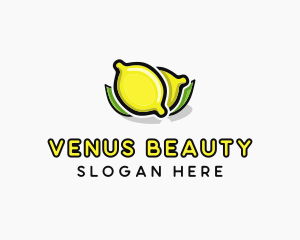 Lemon Fruit Citrus logo design