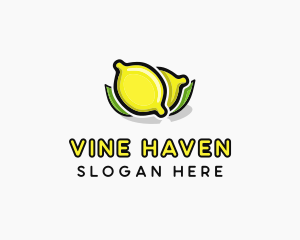 Lemon Fruit Citrus logo design