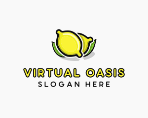 Lemon Fruit Citrus logo design