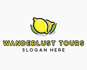 Lemon Fruit Citrus logo design