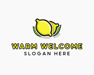 Lemon Fruit Citrus logo design