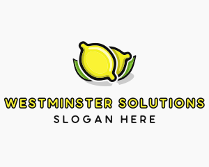 Lemon Fruit Citrus logo design