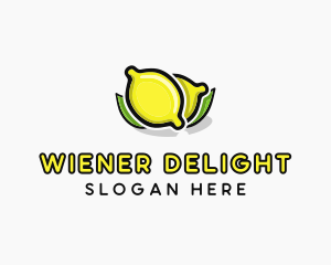 Lemon Fruit Citrus logo design