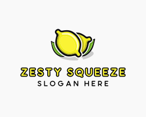 Lemon Fruit Citrus logo design