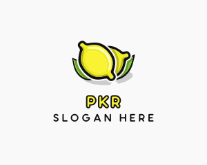 Lemon Fruit Citrus logo design