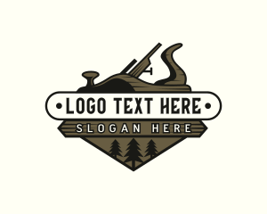 Wood Planer Woodwork Logo